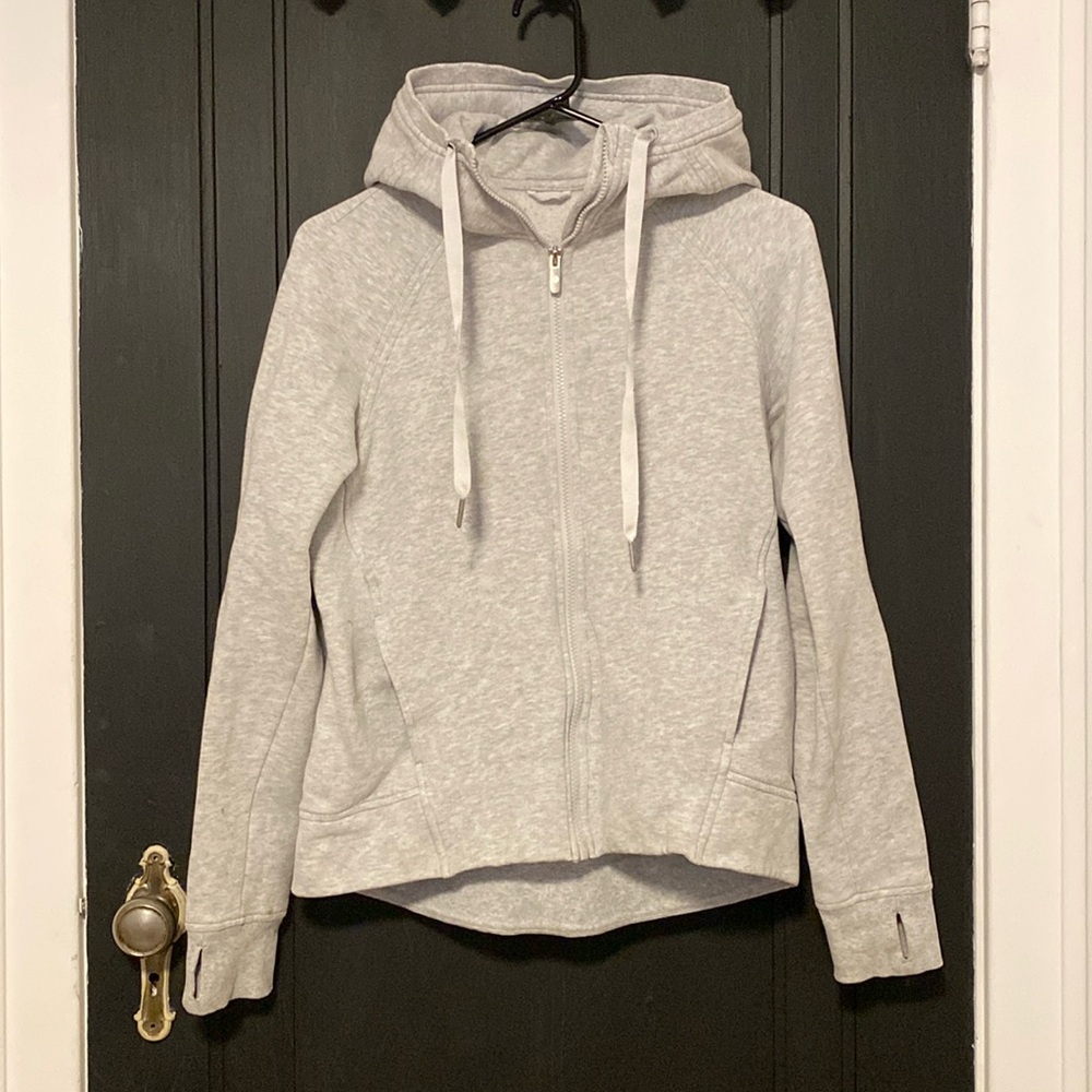 Lululemon zip up hoodie. Well worn and comfortable. Size 6